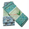 Circular printed kitchen draining mat, household countertop and tableware draining mat, double-layer thickened absorbent table mat, 2 pieces set details Picture